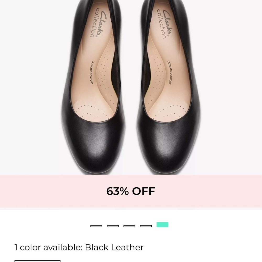 Size 7 Clarks Ambyr2 Brayley. Black leather.